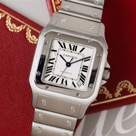 cartier santos 30mm|santos watch cartier price.